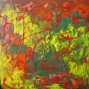 The Confusion,Santina Rico, Artist, Abstract Art, Contemporary Art, paintings, painter, paint