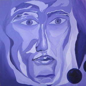 Purple Adam, Santina Rico, Abstract Art