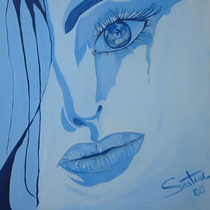 The Singer, Santina Rico, Abstract Art